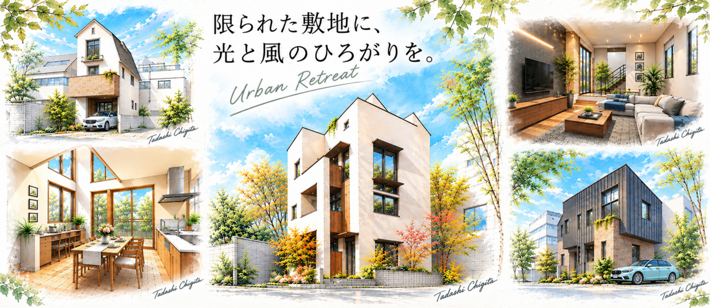 都心の狭小住宅を豊かに住まう 都心の狭小住宅を豊かに住まう