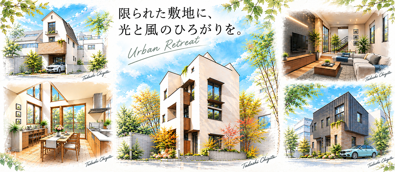 都心の狭小住宅を豊かに住まう 都心の狭小住宅を豊かに住まう